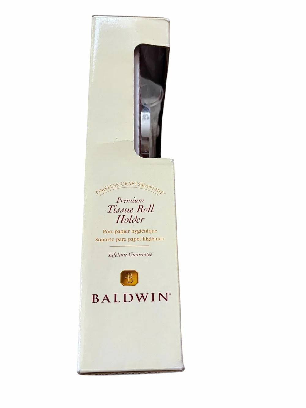 Baldwin solid brass tissue holder nwt
